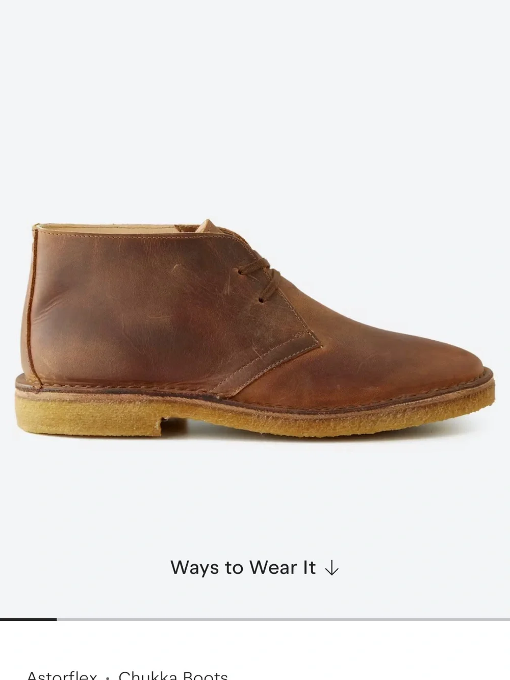 Huckberry Astorflex Brownflex Chukka Boot
